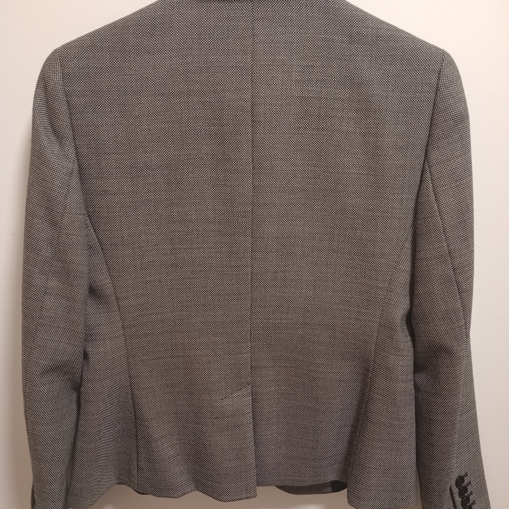 Talbots Charcoal Herringbone Blazer - Picture 2 of 5
